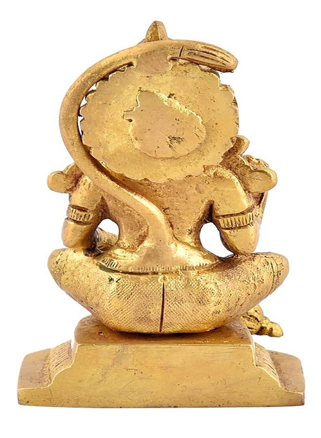 UAPAN Brass Idol Murti I Pooja Poojan Temple Daily Worship 100% Brass Material (Medium, Hanuman Ji) - Image 2